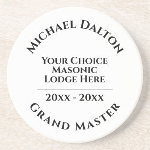 Grand Master Masonic Coaster