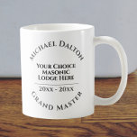 Grand Master Masonic Coffee Mug at Zazzle