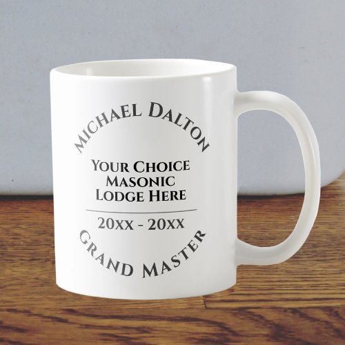 Grand Master Masonic Coffee Mug