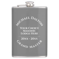 Grand Master Masonic Hip Flask