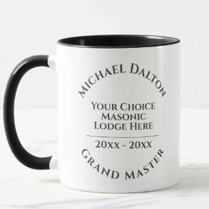 Grand Master Masonic Mug