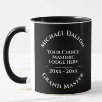 Grand Master Masonic Mug