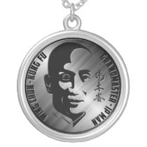 Grand Master Yip Man - Wing Chun Kung Fu Silver Plated Necklace Grand Master Yip Man - Wing Chun Kung Fu Silver Plated Necklace