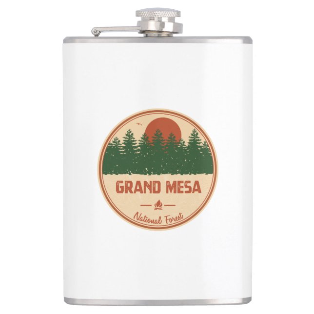 Grand Mesa National Forest Flask (Front)