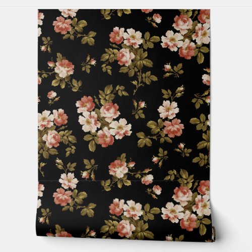 Grand Millennial Botanical Roses Summer Garden 1 Wallpaper