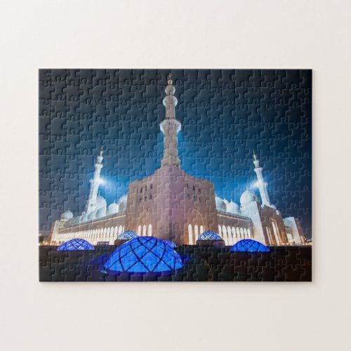 Grand Mosque Abu Dhabi UAE United Arab Emirates Jigsaw Puzzle