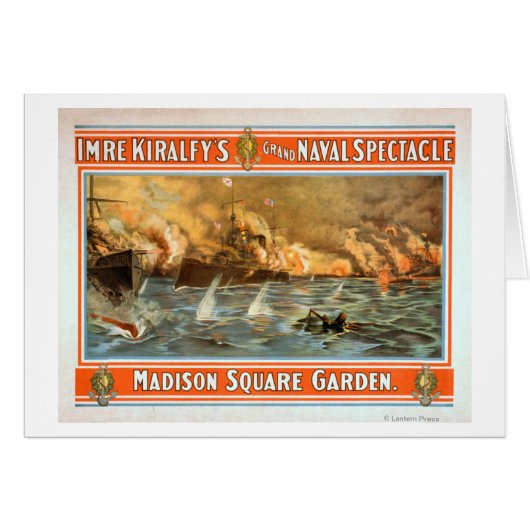 Grand Naval Spectacle Madison Square Garden Cards (Front Horizontal)