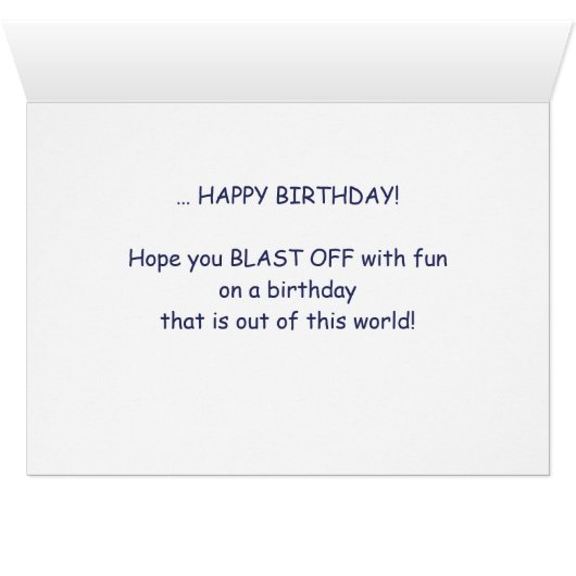 Grand Nephew 9th Birthday Planets in Outer Space (Inside Horizontal (Bottom))