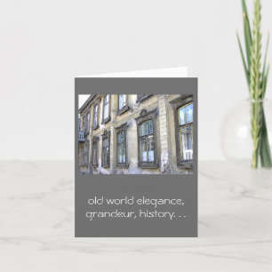 GRAND OLD RUSSIAN BUILDING/HUMOROUS BIRTHDAY CARD