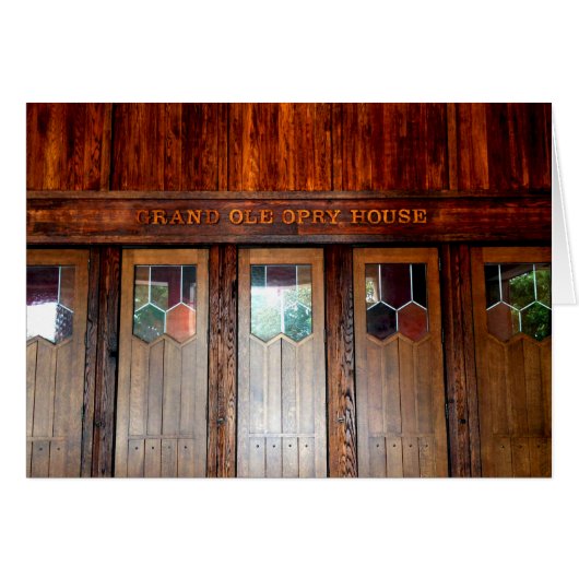 Grand Ole Opry House Cards (Front Horizontal)