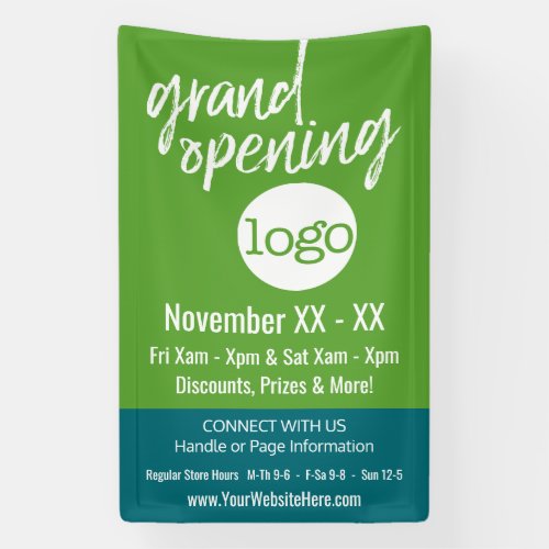 Grand Opening Advertisement _ Add Logo and Details Banner
