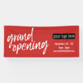 Grand Opening Advertisement - Add Logo and Details Banner | Zazzle