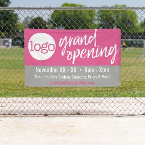 Grand Opening Advertisement _ Add Logo and Details Banner