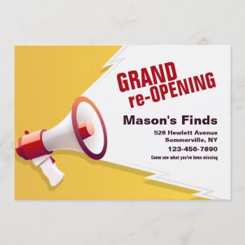 Grand Opening Announcement by heartfeltclub at Zazzle
