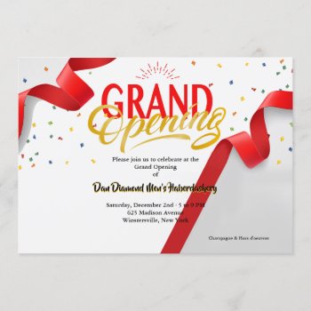 Grand Opening Announcement by heartfeltclub at Zazzle