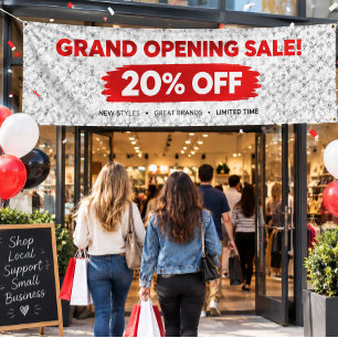 Grand Opening Banner Custom Business Sign