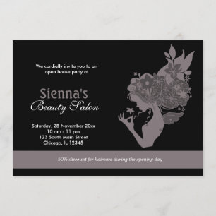 Grand Opening Beauty Salon (Lavender Blush) Invitation