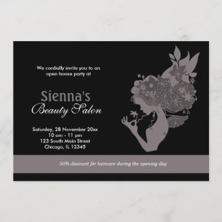 Grand Opening Beauty Salon (Lavender Blush) Invitation
