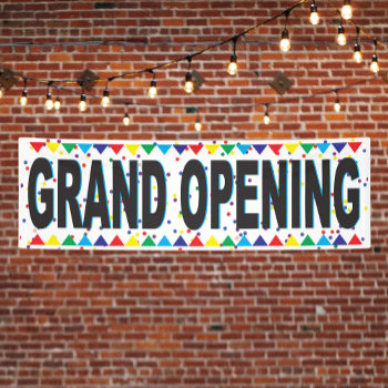 Grand Opening Business Banner by Sideview at Zazzle
