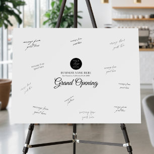 Grand Opening Business Event Guest Signature Foam Board