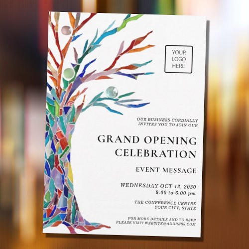 Grand Opening Business Logo Invitation