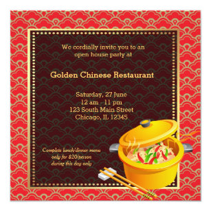 Restaurant Opening Invitations 7