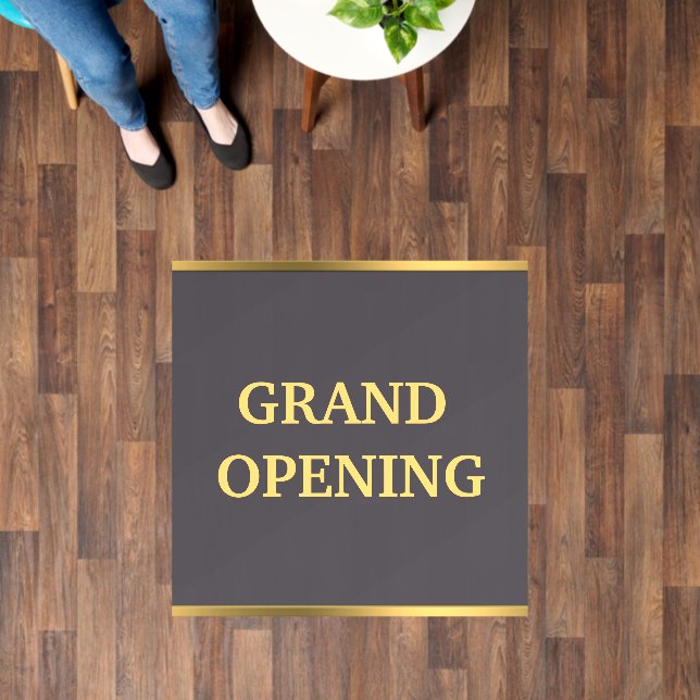 Grand opening custom text Floor Decal (Floor)