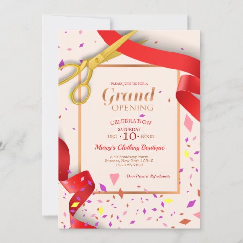 Grand Opening Event Invitation