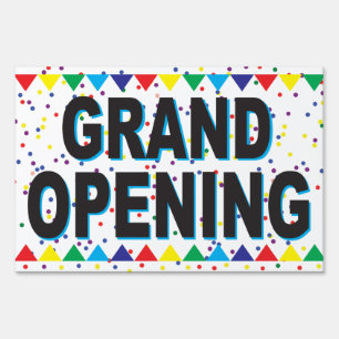 Grand Opening for Business Sign