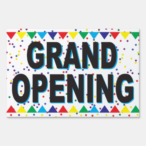 Grand Opening for Business Sign