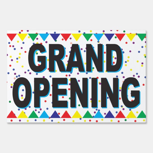 Grand Opening for Business Sign (Front)