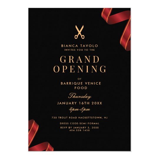 Grand Opening Invitation | Zazzle.com