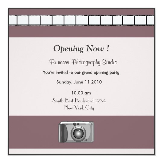 Grand Opening Invitation Photography | Zazzle.com