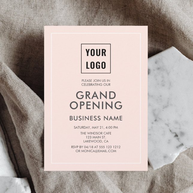 Grand Opening Logo Professional Invitation (Creator Uploaded)