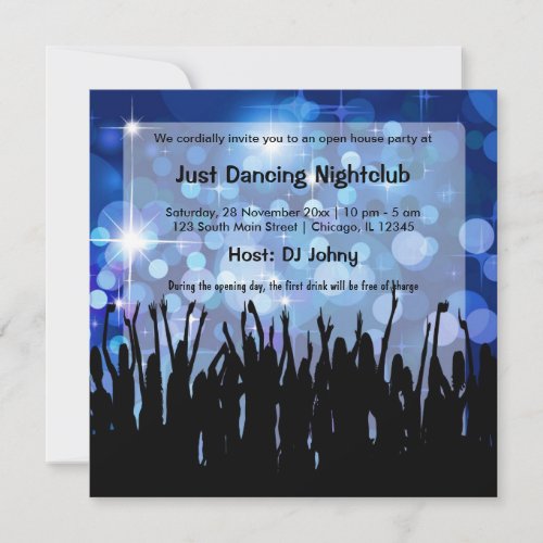 Grand Opening NightClub Invitation