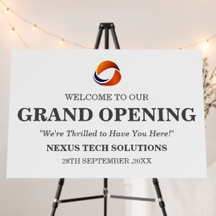 Grand Opening or Business Event Welcome Sign