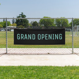 Grand Opening Outdoor Banner Business Retail Sign | Zazzle