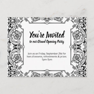 Grand Opening Party Invitation Postcard