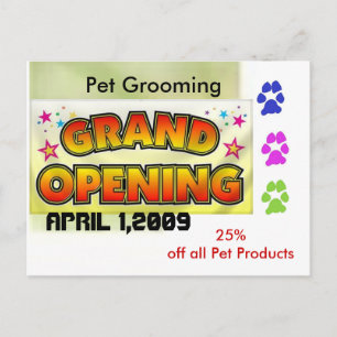 Grand Opening Postcard