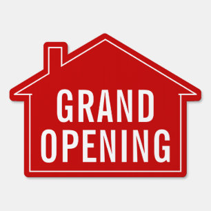 Grand Opening Promotional Yard Sign Design
