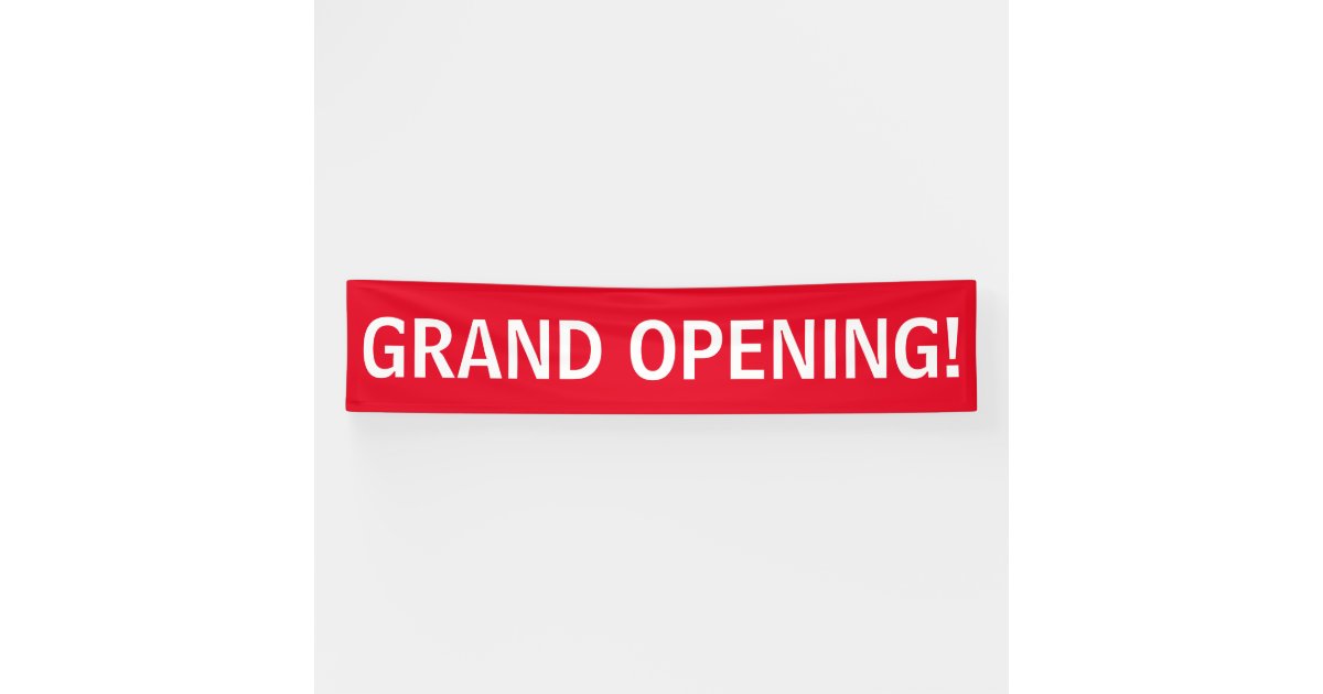 Grand Opening Banner-Red