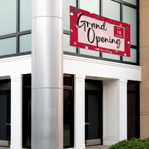Grand Opening Small Business Promotional Banner