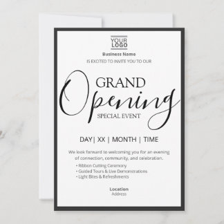Grand Opening Special Event Invitation