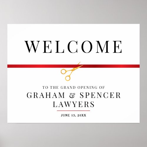 Grand Opening Welcome Sign