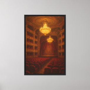 Grand Opera Hall Oil Painting Canvas Print