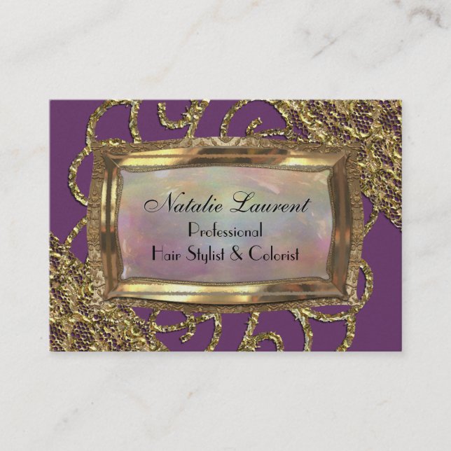 Grand Orchid Fillmore Elegant  Professional Business Card (Front)