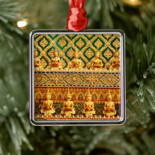 Grand Palace In Bangkok, Thailand Metal Ornament (Tree)