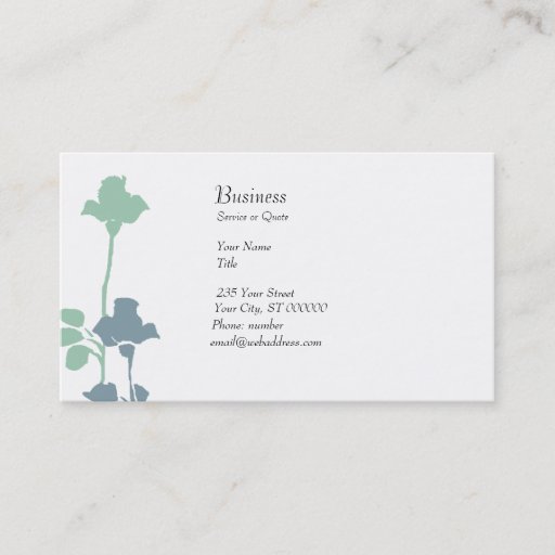 Customizable Elegant  Roses Boutique Business Card Template