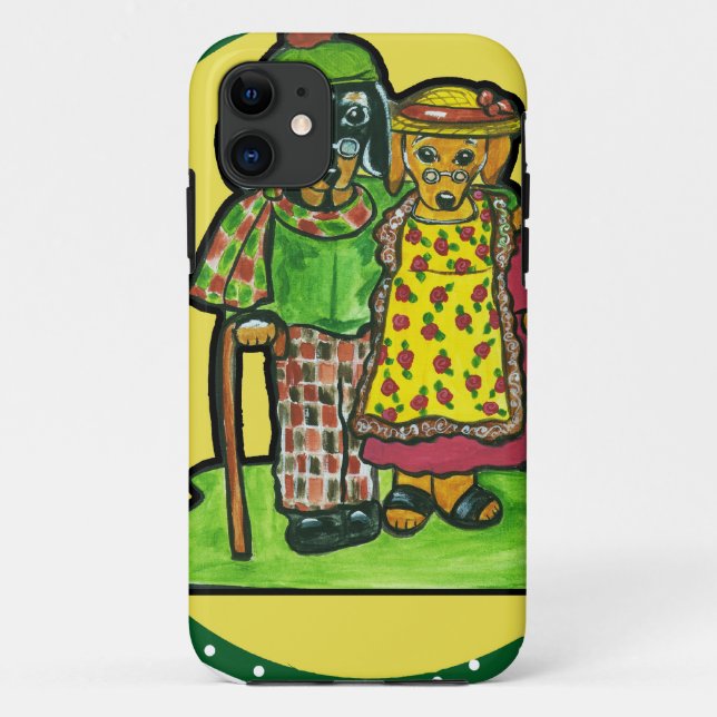 Grand Parent Doxies Case-Mate iPhone Case (Back)