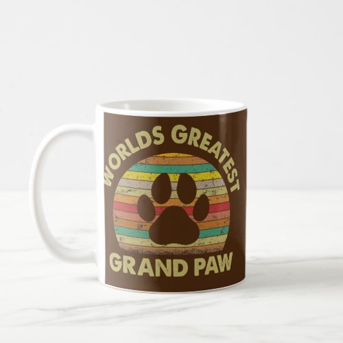 Grand Paw Dog Lover Grandpaw fathers day  Coffee Mug